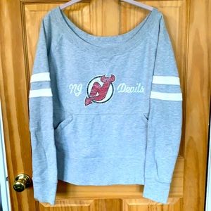 Ladies NJ Devils Sweatshirt
